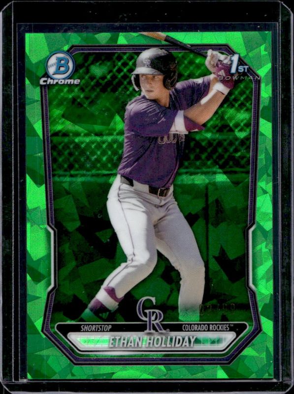 2026 Bowman Sapphire Edition #BCP-1 Chrome Prospects - Green /99 (1st)