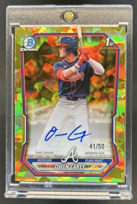 2026 Bowman Sapphire Edition #BSPA-OC Chrome Prospect Autographs - Gold /50 (1st)