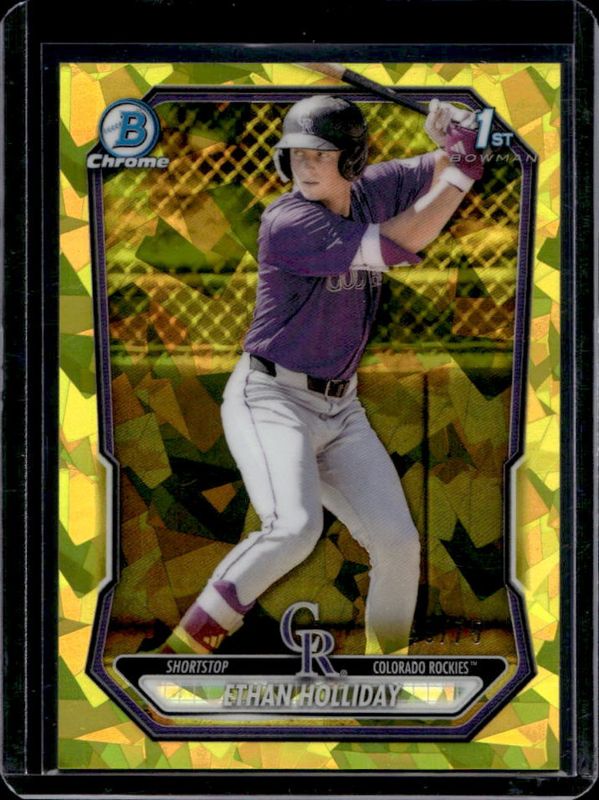 2026 Bowman Sapphire Edition #BCP-1 Chrome Prospects - Yellow /75 (1st)