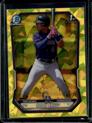 2026 Bowman Sapphire Edition #BCP-21 Chrome Prospects - Yellow /75 (1st)