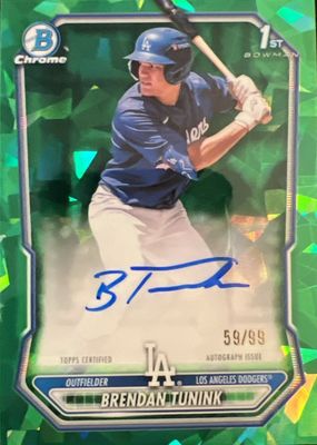 2026 Bowman Sapphire Edition #BSPA-BT Chrome Prospect Autographs - Green /99 (1st)