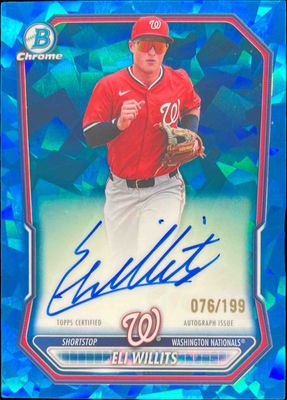 2026 Bowman Sapphire Edition #BSPA-EW Chrome Prospect Autographs /199
