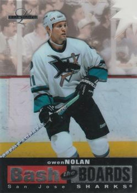 Owen Nolan 1996 Leaf Limited #3 Bash The Boards - Limited Edition /350 RAW