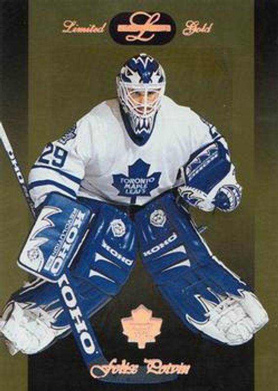 Felix Potvin 1996 Leaf Limited #80 Gold RAW
