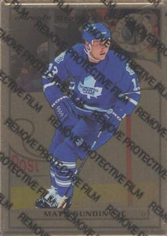Mats Sundin 1996 Leaf Preferred #33 Steel - Gold RAW