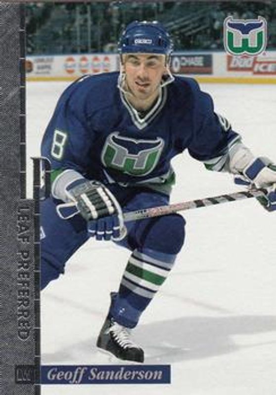 Geoff Sanderson 1996 Leaf Preferred #86 Base RAW