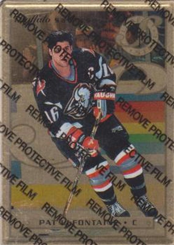 Pat LaFontaine 1996 Leaf Preferred #22 Steel - Gold RAW