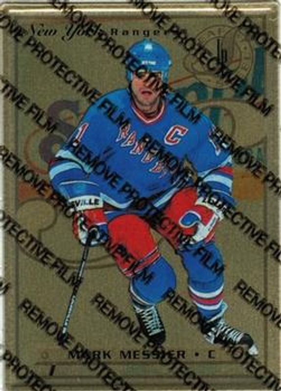 Mark Messier 1996 Leaf Preferred #42 Steel - Gold RAW