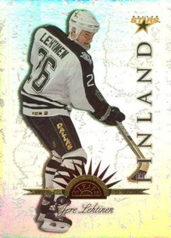 Jere Lehtinen 1997 Leaf International Stars #98 Universal Ice RAW
