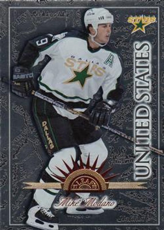 Mike Modano 1997 Leaf International Stars #15 Base RAW