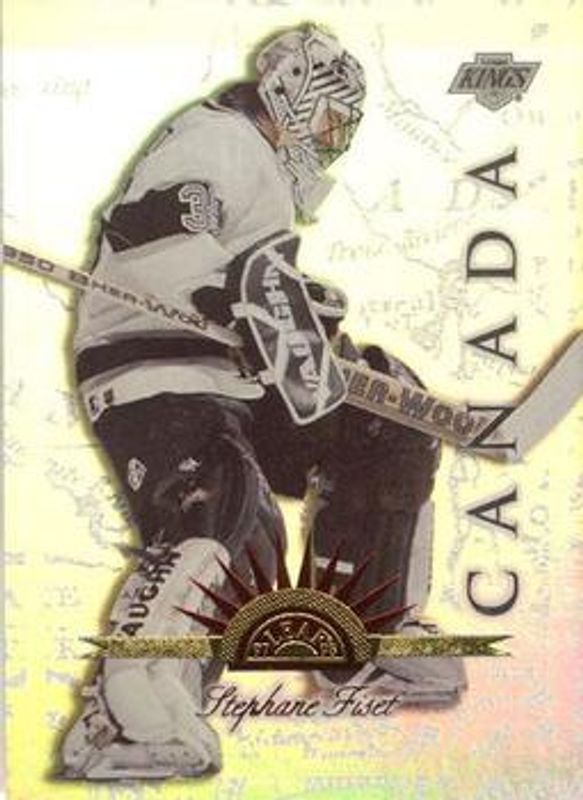 Stephane Fiset 1997 Leaf International Stars #93 Universal Ice RAW