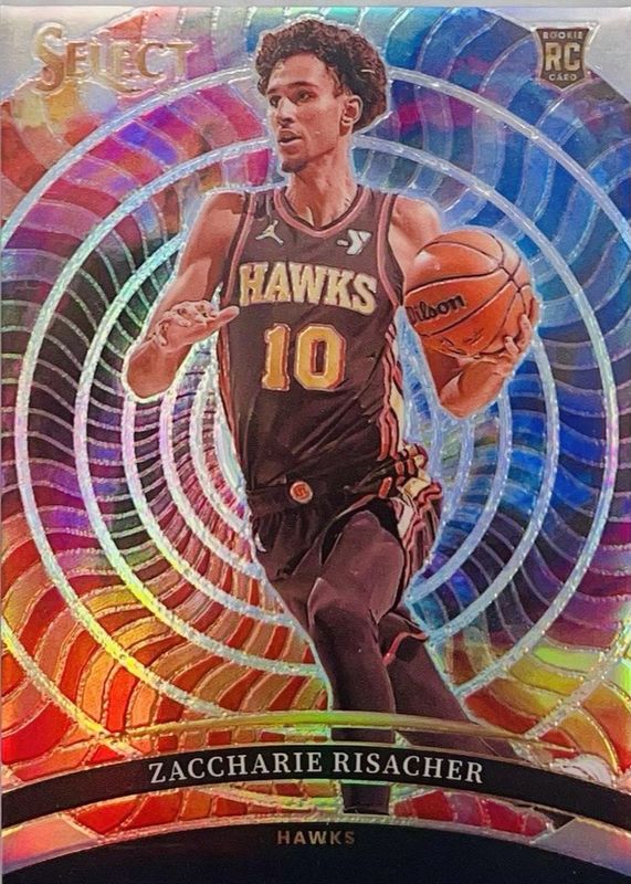 Zaccharie Risacher 2024 Select #8 Color Wheel /(SSP) Rookie RAW