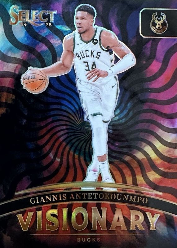 Giannis Antetokounmpo 2024 Select #7 Visionary /(SSP) RAW