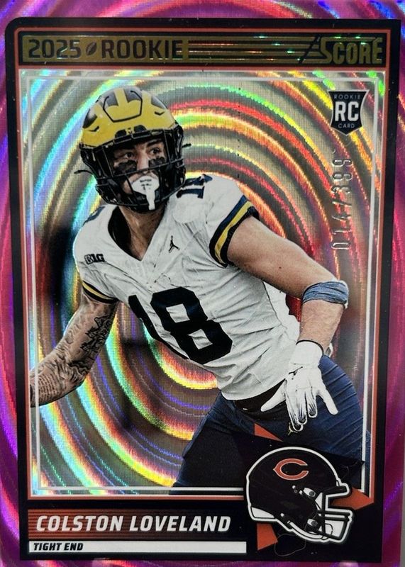 Colston Loveland 2025 Score #31 Ellipse /399 Rookie RAW