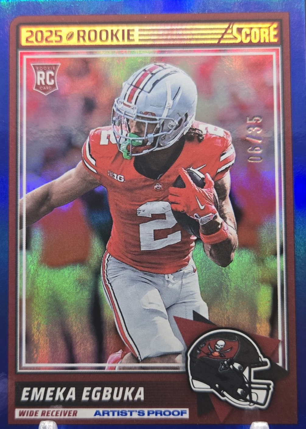 Emeka Egbuka 2025 Score #2 Artist's Proof /35 Price Guide - Sports Card ...