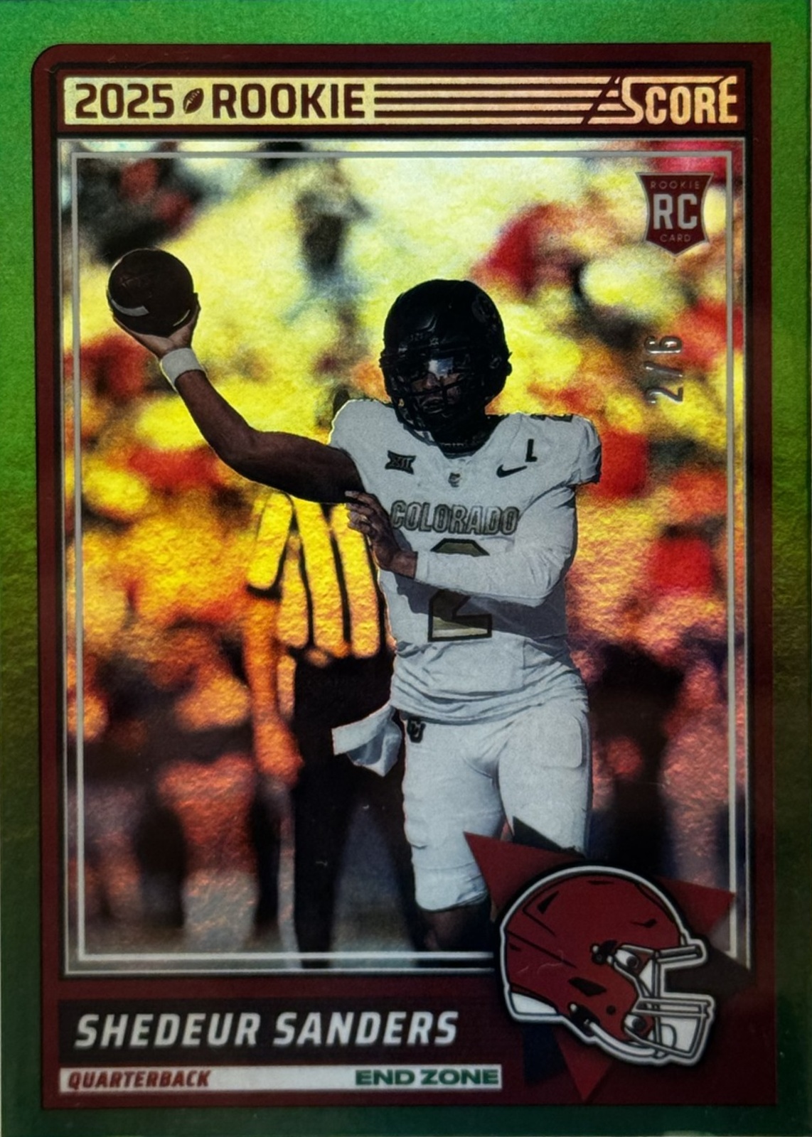 Shedeur Sanders 2025 Score #15 End Zone /6 Price Guide - Sports Card ...