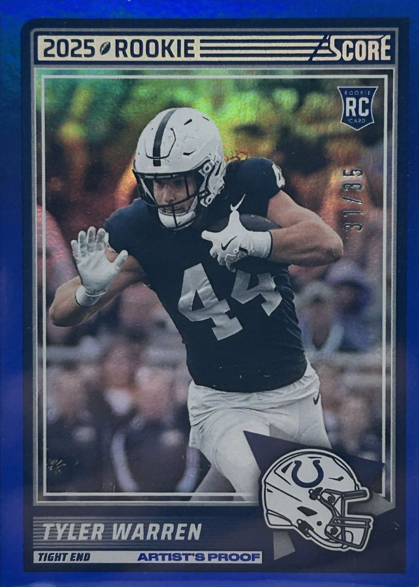 Tyler Warren 2025 Score #21 Artist's Proof /35 Price Guide