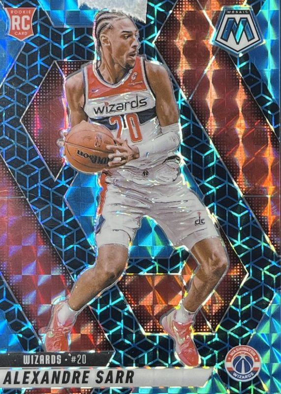 Alexandre Sarr 2024 Mosaic #216 Spectris Blue FOTL /25 Rookie RAW