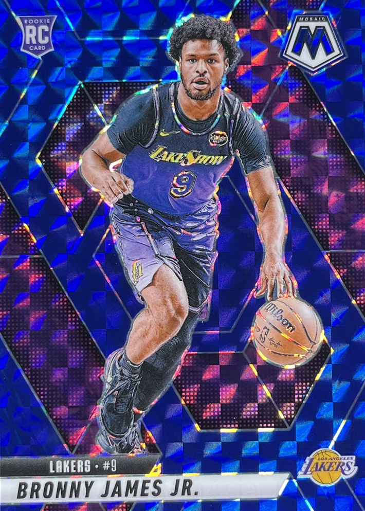Robert 限定CDボックス PREMIER ECRIN + サイン入カード Bronny James Jr. 2024 Mosaic #214 Blue /199 Price Guide - Sports