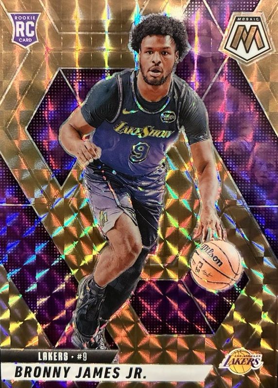 Bronny James Jr. 2024 Mosaic #214 Bronze /75 Rookie RAW
