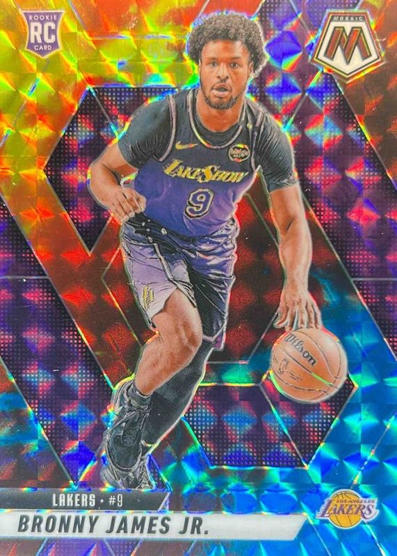 Bronny James Jr. 2024 Mosaic #214 Choice Astral /(SSP) Rookie RAW