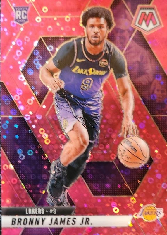 Bronny James Jr. 2024 Mosaic #214 Fast Break Pink /20 Rookie RAW