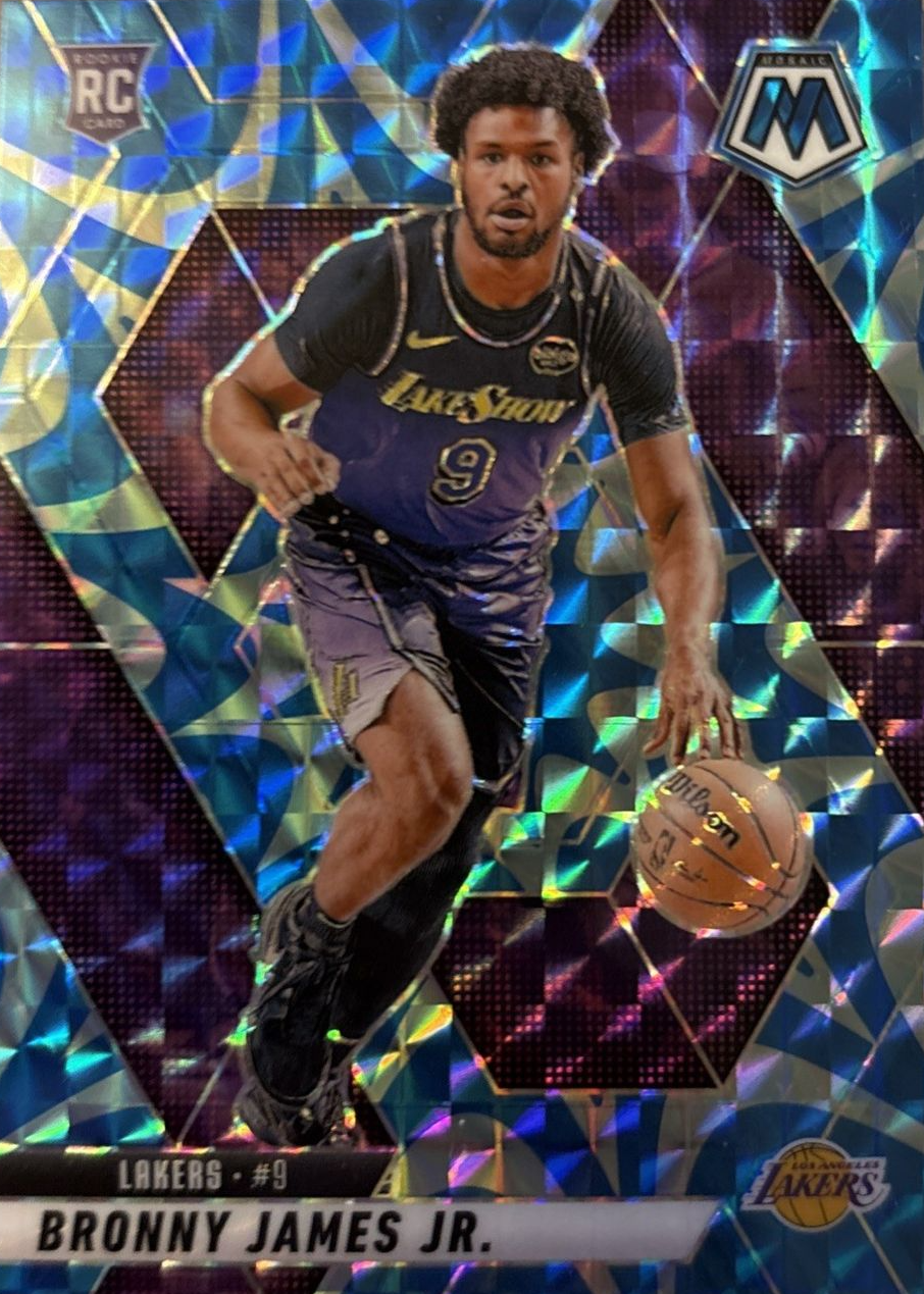 Bronny James Jr. 2024 Mosaic #214 Reactive Blue Price Guide