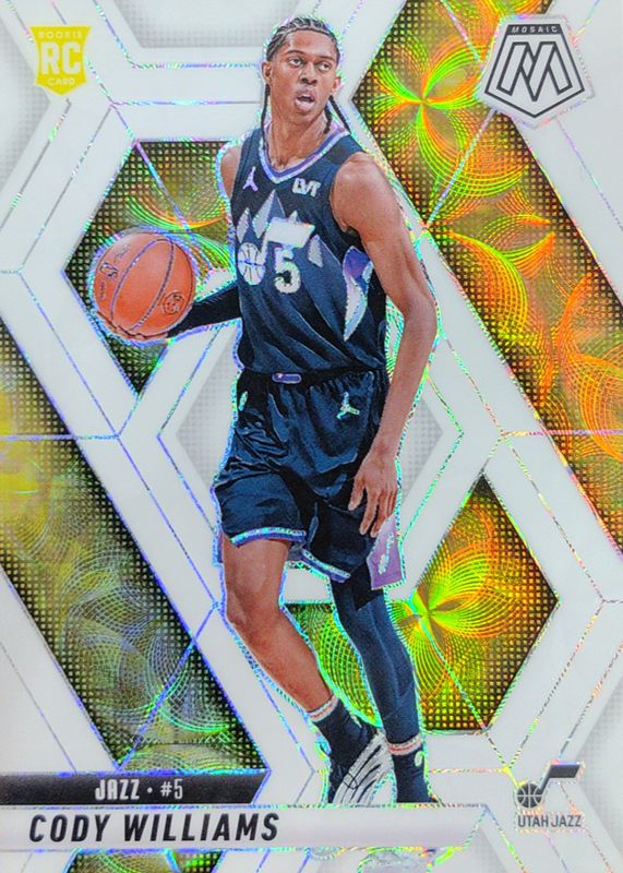 Cody Williams 2024 Mosaic #207 International White /25 Rookie RAW