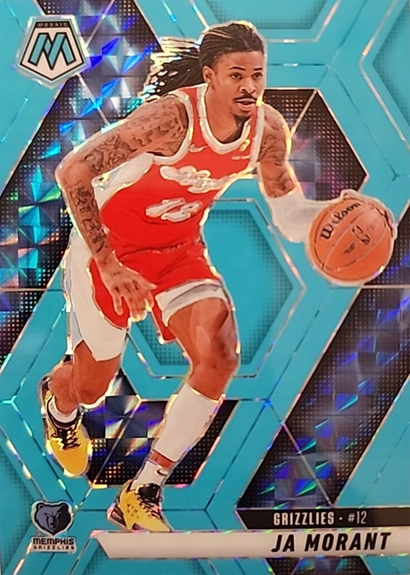 Ja Morant 2024 Mosaic #195 Blue Fluorescent /75 Price Guide