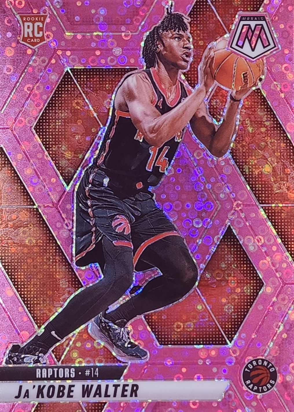 Ja'Kobe Walter 2024 Mosaic #234 Fast Break Pink /20 Price Guide