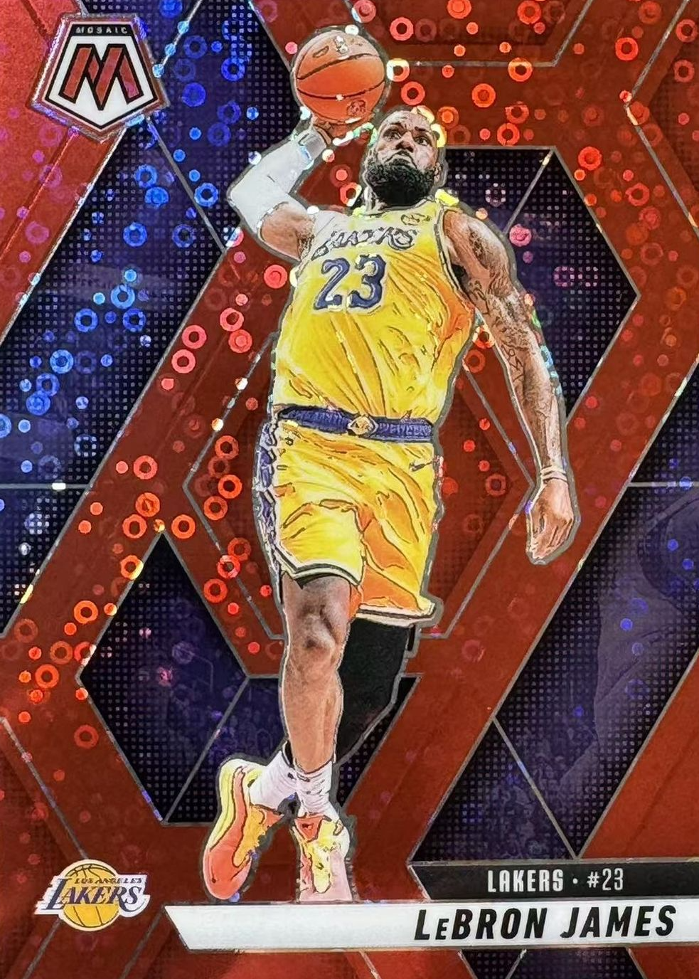 LeBron James 2024 Mosaic #180 Fast Break Red /99 Price Guide