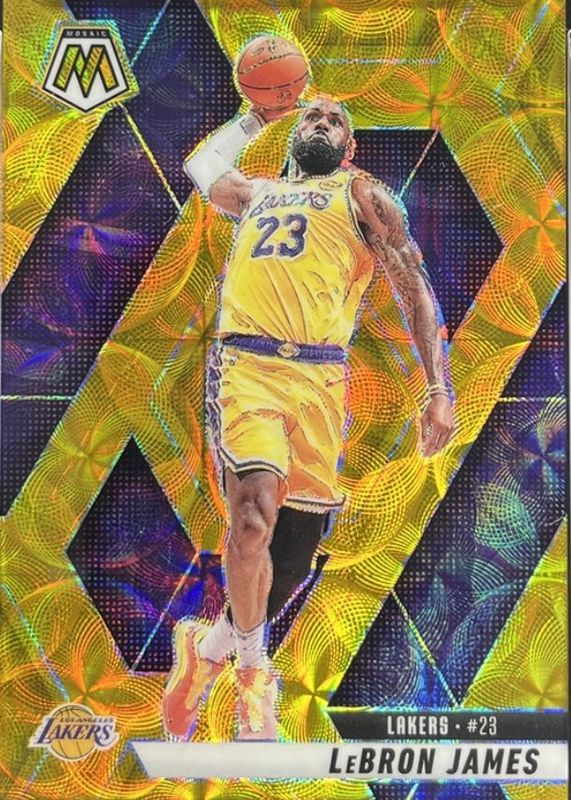 LeBron James 2024 Mosaic #180 International Gold /10 Price Guide
