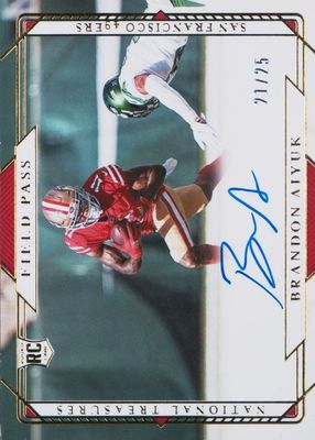 2020 National Treasures #FP-BA Rookie Signatures Field Pass - Gold /25
