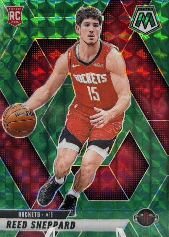 Reed Sheppard 2024 Mosaic #249 Green Price Guide - Sports Card