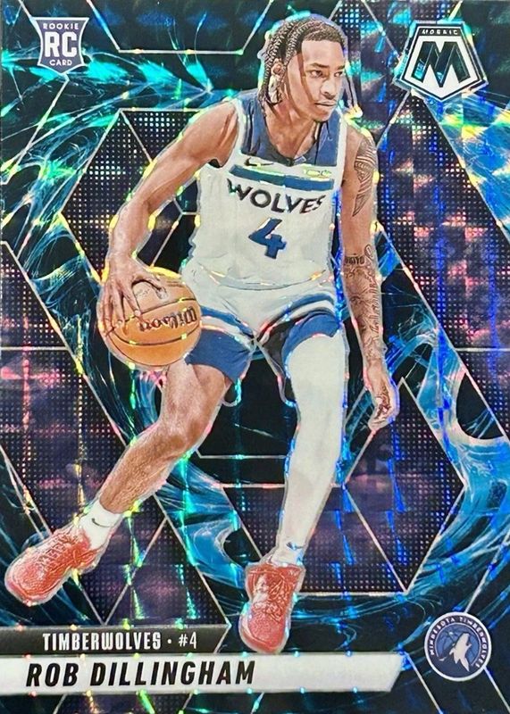 Rob Dillingham 2024 Mosaic #218 Genesis /(SSP) Rookie RAW