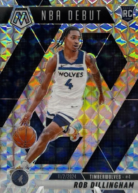 Rob Dillingham 2024 Mosaic #218 Mosaic Rookie RAW
