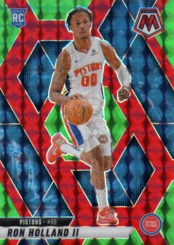 Ron Holland II 2024 Mosaic #219 Choice Red & Green Rookie RAW