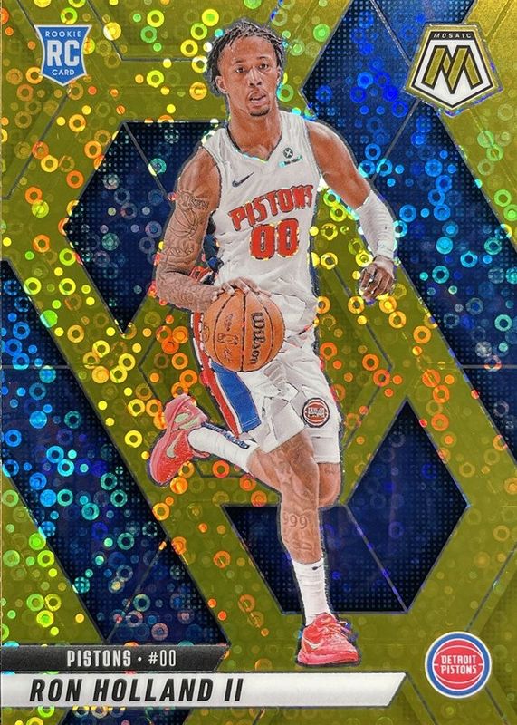 Ron Holland II 2024 Mosaic #219 Fast Break Gold /10 Rookie RAW