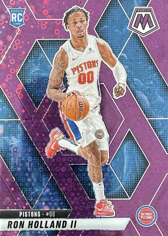 Ron Holland II 2024 Mosaic #219 Fast Break Purple /50 Rookie RAW