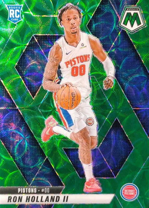 Ron Holland II 2024 Mosaic #219 International Green /15 Rookie RAW