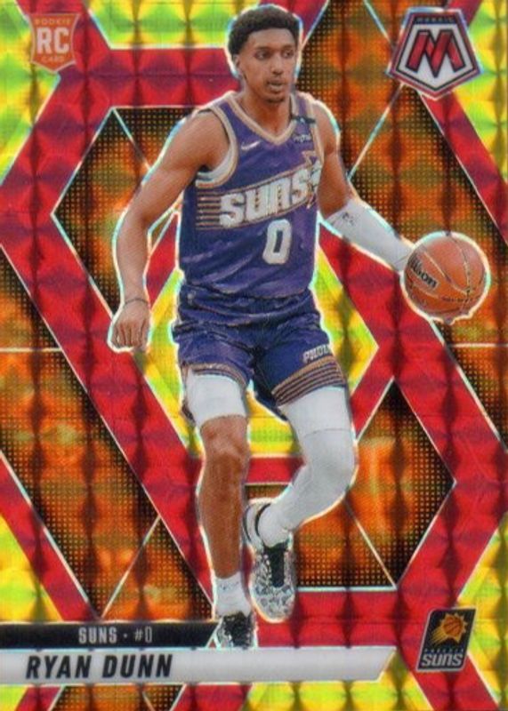 Ryan Dunn 2024 Mosaic #233 Choice Fusion Red & Yellow /75 Rookie RAW