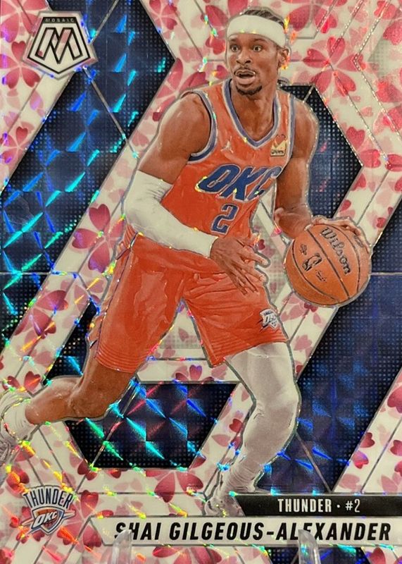 Shai Gilgeous-Alexander 2024 Mosaic #38 Choice Cherry Blossom /20 RAW