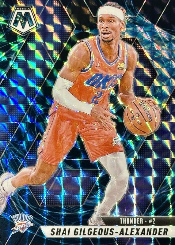 Shai Gilgeous-Alexander 2024 Mosaic #38 Genesis /(SSP) RAW