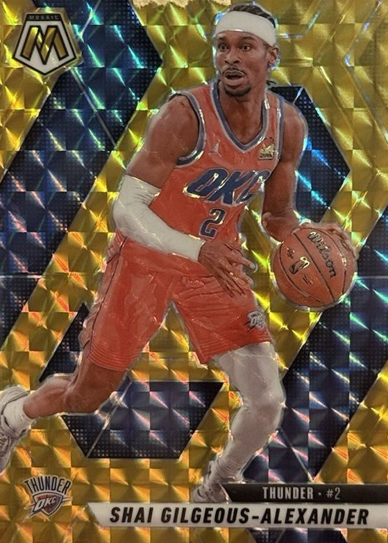 Shai Gilgeous-Alexander 2024 Mosaic #38 Gold /10 Price Guide