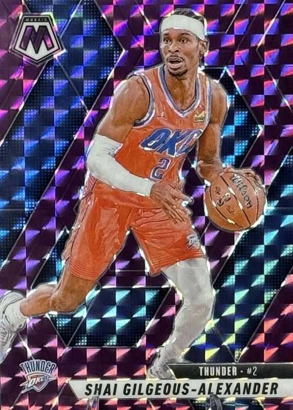 Shai Gilgeous-Alexander 2024 Mosaic #38 Purple /99 RAW