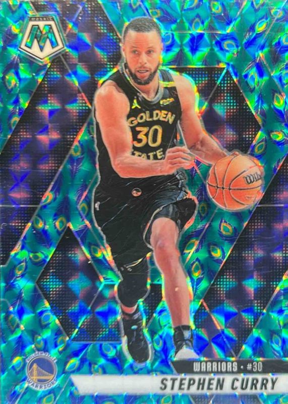 Stephen Curry 2024 Mosaic #163 Choice Peacock /(SSP) RAW