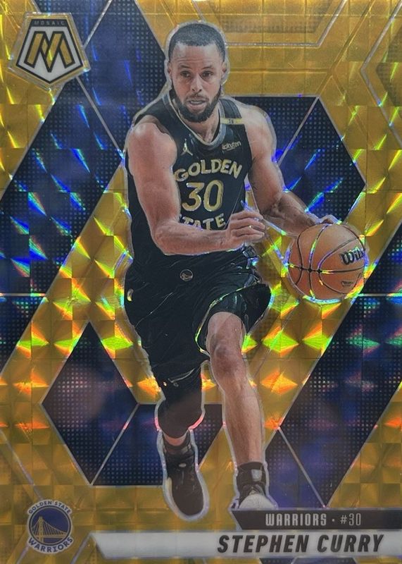 Stephen Curry 2024 Mosaic #163 Gold /10 RAW
