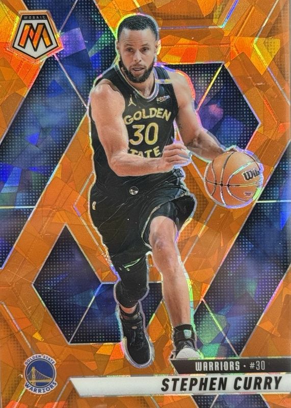 Stephen Curry 2024 Mosaic #163 Orange Ice /49 RAW