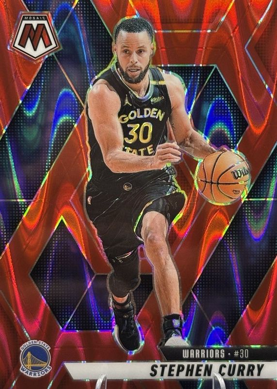Stephen Curry 2024 Mosaic #163 Red Seismic /299 RAW