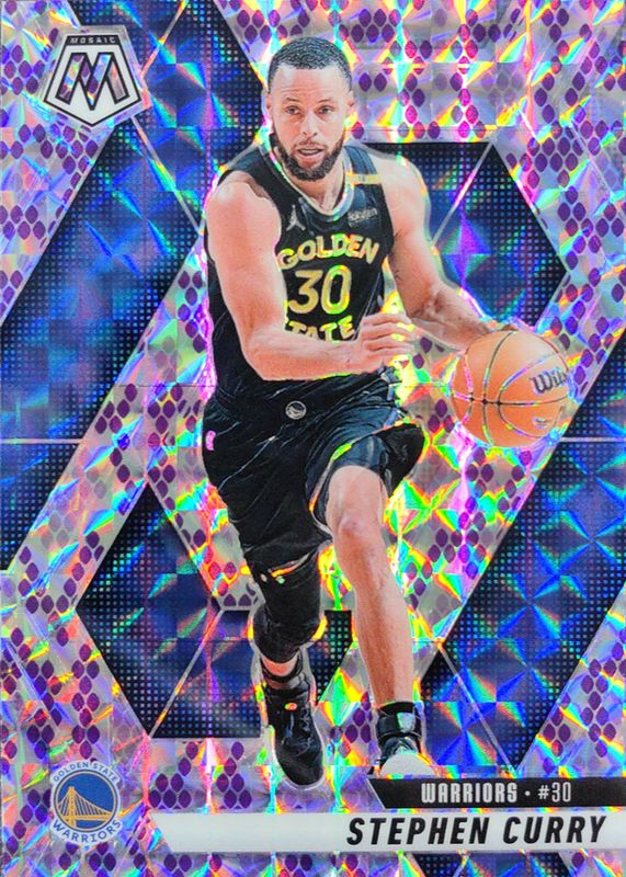 Stephen Curry 2024 Mosaic #163 Snakeskin Purple /24 RAW
